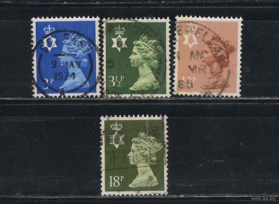 Великобритания Северная Ирландия Региональный вып 1971-87 EII Герб Стандарт #13-4,41,46