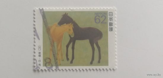 Япония 1990.  Лошадь в культуре. Полная серия