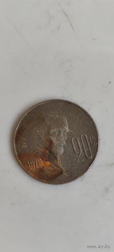Мексика 20 цент 1976