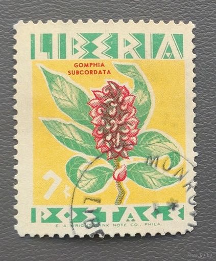 Либерия.1955.Цветы (1 марка)