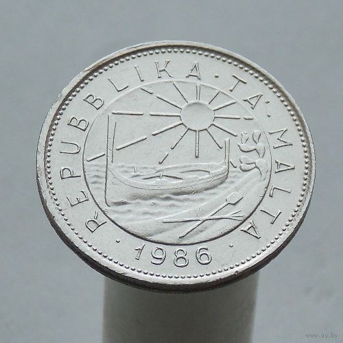 Мальта 25 центов 1986