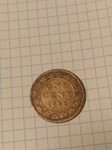 КАНАДА 1 цент 1888 год