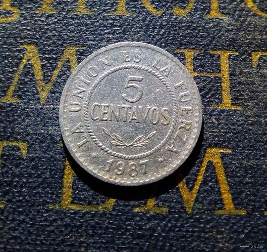 5 сентаво 1987 Боливия #01