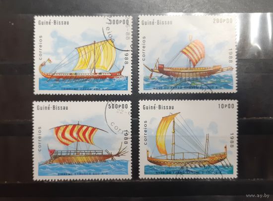 Гвинея-Бисау. 1988 год. Флот. Парусники (902)
