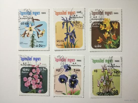 Камбоджа 1985. Цветы