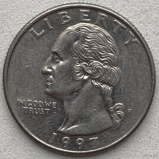 США 25 центов (квотер) 1997 г. P