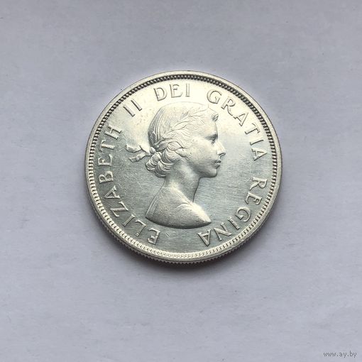 1 Доллара 1961 Елизавета II Индейцы. Каноэ