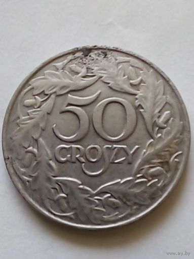 Генерал-губернаторство 50 грош 1938 г.(железо)хорошая.