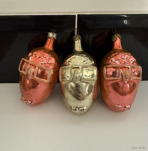 Елочная игрушка Сова СССР цена за единицу К.7