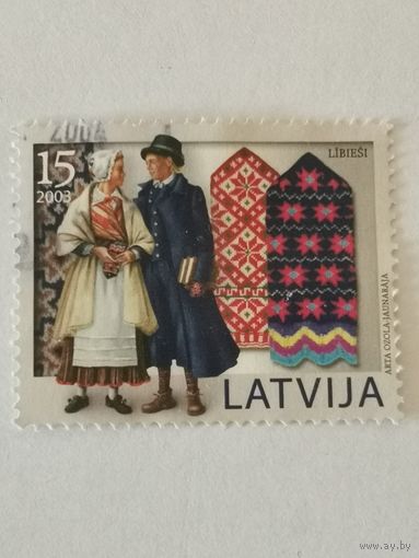 Традиционная латвийская зимняя одежда - Варежки