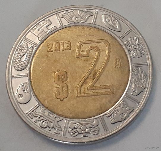 Мексика 2 песо, 2013 (6-28)