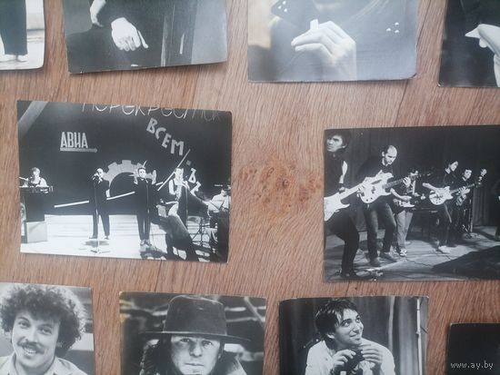 Полный набор фотооткрыток " Рок и кинематограф" (Цой, Бутусов, Шевчук и др.)