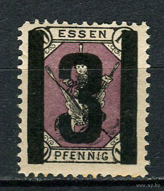 Германия - Эссен - Местные марки - 1888 - Надпечатка нового номинала 3PF на 10Pf - [Mi.8] - 1 марка. MNH.  (Лот 74CZ)