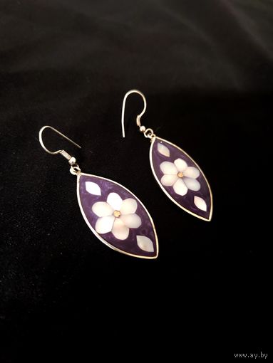 Серьги, Мексика, перламутр