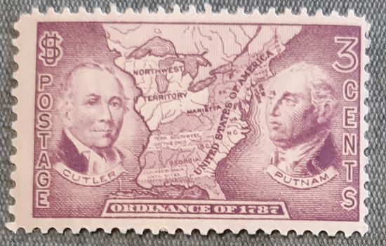 1937 год - 150-летие Закона о Северо-Западной территории  США