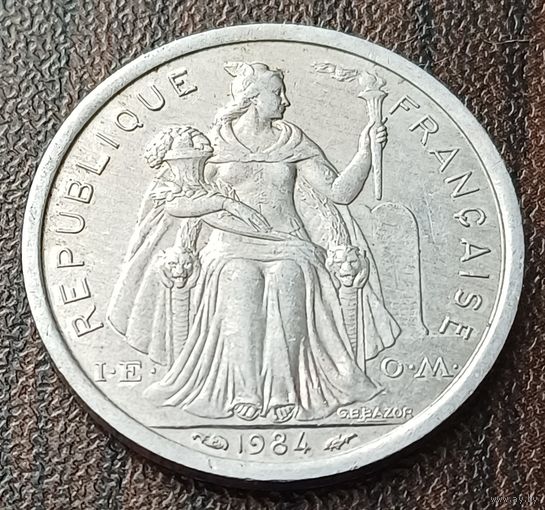 Французская Полинезия 1 франк, 1984    ( 1-15-3 )