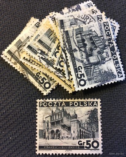 ЦІКАВІЦЬ АБМЕН! 1936, Кракаў - Sukiennice, 50 грош