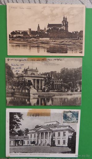 Открытки, Польша, Варшава, до 1939 г.