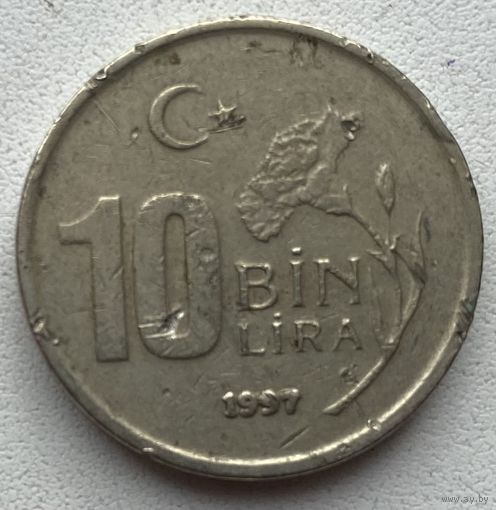 Турция 10000 лир 1997 г.