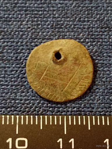 Старинная подвеска с монисто с рисунком