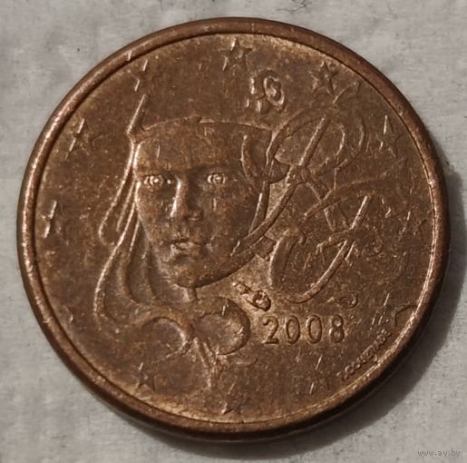 Франция 1 евроцент, 2008 (14-11-74)