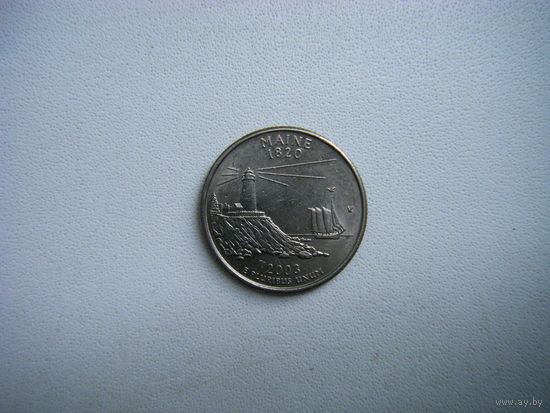 Квотер (25 центов) США 2003г. МЭН. Р.