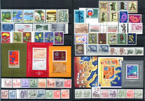 Югославия - полные серии - 65+ марок и 6 блоков - MNH. #O-W-66-F-1