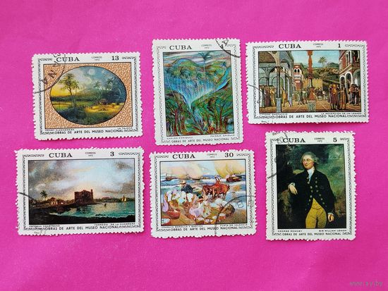 Куба. Живопись. ( 6 марок ) 1972 года. 4-13.