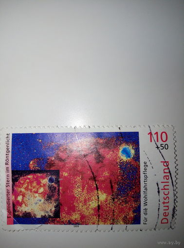Германия 1999г. Благотворительные марки - Космос 110