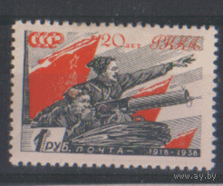 Заг. 496. 1938. В.И. Чапаев на тачанке. ЧиСт.