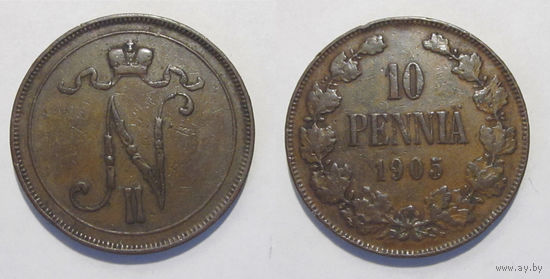 10 пенни 1905