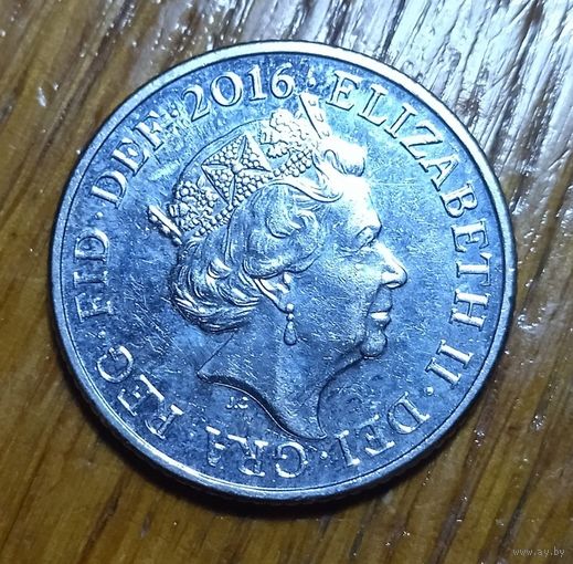 Великобритания, 10 пенсов 2016 года