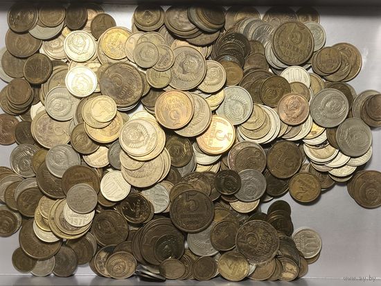 Монеты СССР. После реформы. Около 1 кг.