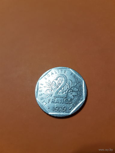 Франция 2 Франка 1979 г.