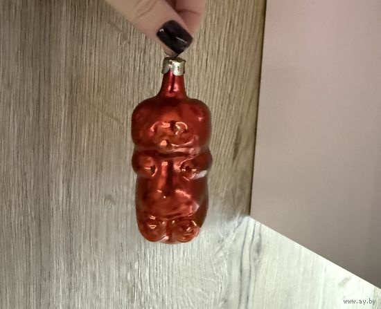 Елочная игрушка медведь СССР К.6