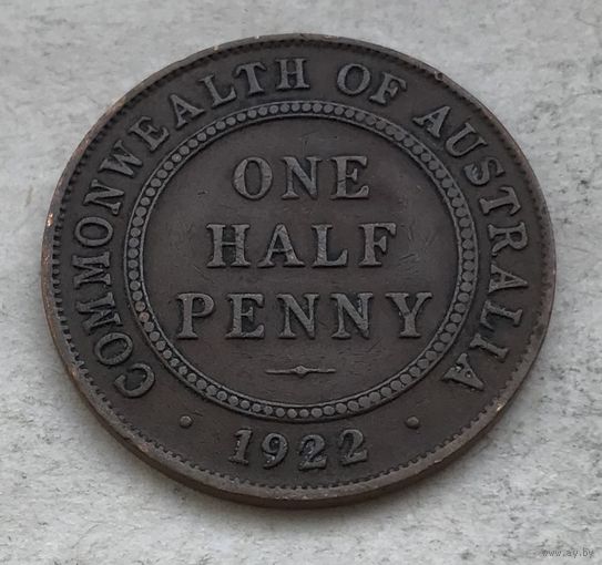 Австралия пол-пенни 1922 Георг V (2)