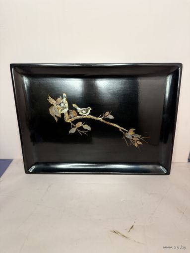 Винтажный поднос Вьетнам клеймо