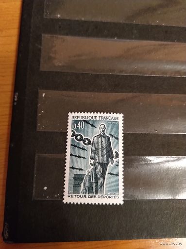 1965 Франция 20 лет возвращение депортированных чистая клей MNH** выпускалась одиночкой (4-3)