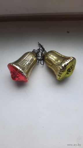 Ёлочная игрушка,,Колокольчик,,набор 2шт.СССР.