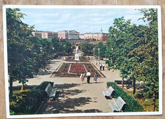 Минск. Парк имени ХХХ-летия. БССР. 1959 г. Чистая.