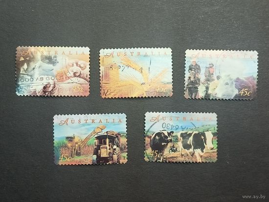 Австралия 1998. Сельское хозяйство. Самоклейки. Полная серия