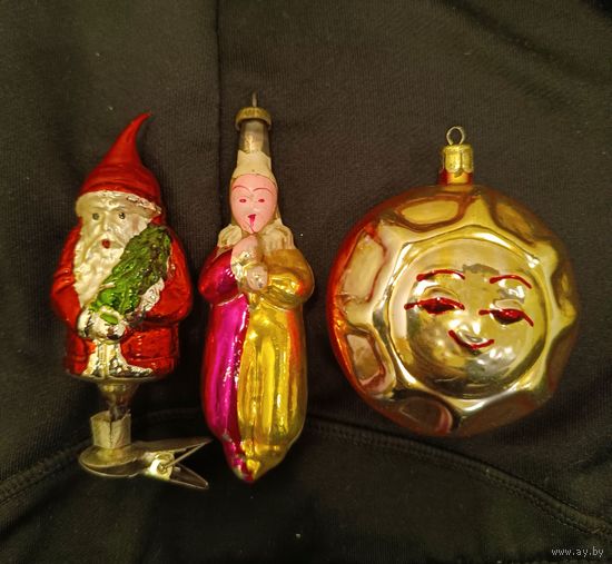 Лот Ёлочных игрушек , редкие , сохран .