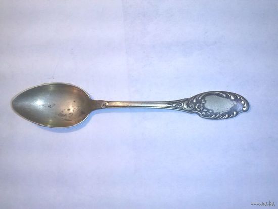 Ложка чайная, польская, клеймо FABR.WULSKA BM корона ("Фабрика Вольска" Варшава, британский металл (BM). Конец ХIХ начало ХХ века)