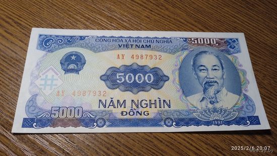 Вьетнам 5000 донгов 1991