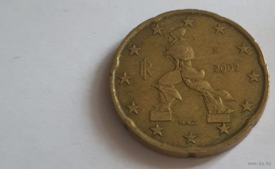 Италия 2002 20 евроцентов