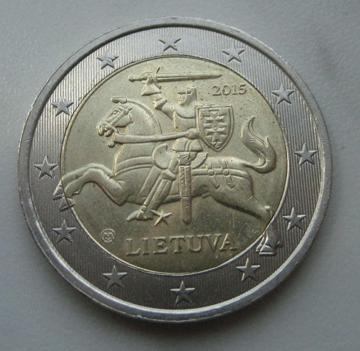 Литва 2 евро 2015г.