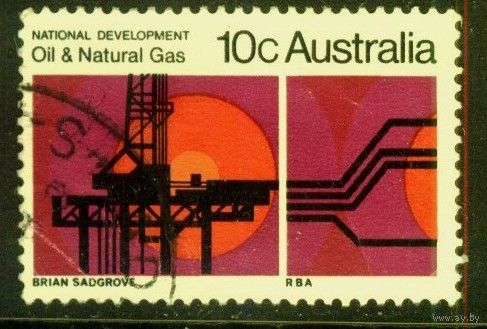 Австралия - 1970 [Mi. 449] Гашеная (AU10)