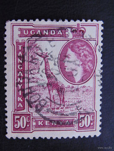 Кения Уганда Танганьика 1954 г. Королева Елизавета II.