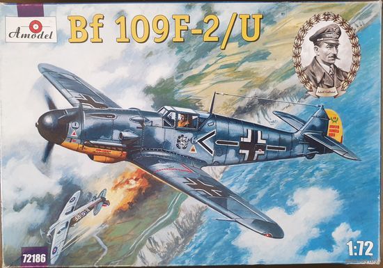 Amodel #72186  1/72  Bf-109 F-2/U (Me-109F-2/U) Adolf Galland