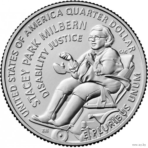 США 25 центов, 2025 D Стейси Парк Милберн UNC